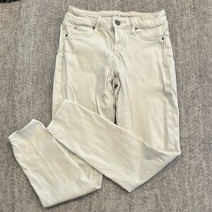Women’s Lowrise Articles Of Society White Skinny Jeans